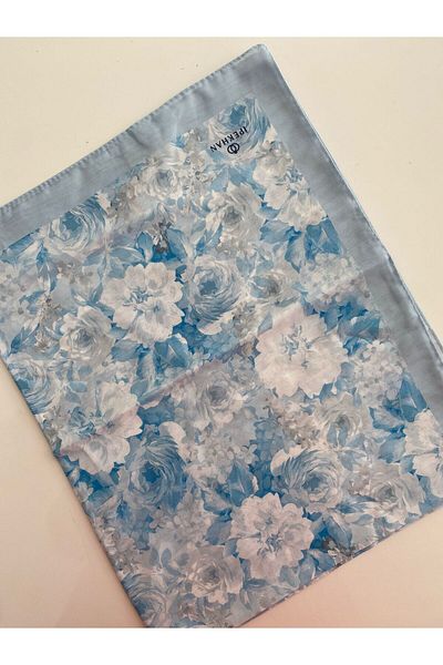İpekhan Λεπτό βαμβακερό σάλι Duru Pattern