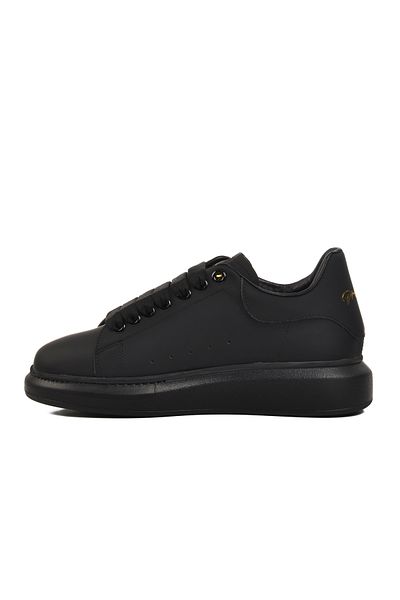 AYK'S Black Genuine Leather Men's Sneaker Premium 02028 m
