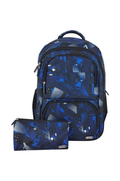 Roco Abstract Design Backpack with Accessory