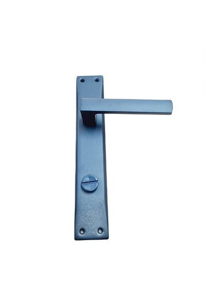 Nobel Max Avanti Mirrored Matte Black Wc Door Handle – Modern and Stylish Design / 2 Sets