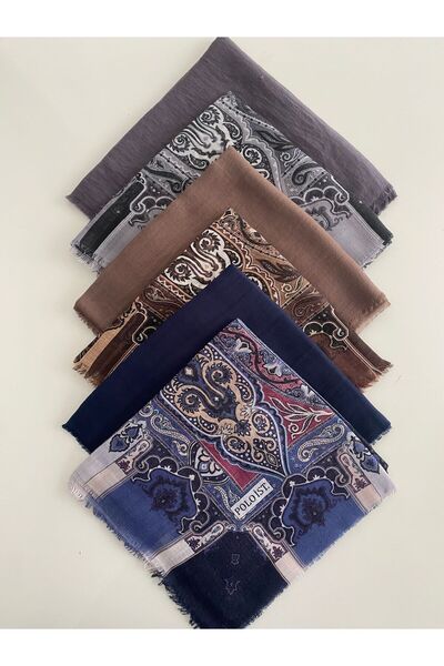 poloist 6 Mixed Patterned Cheesecloth Writing