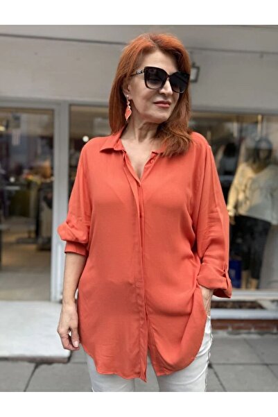 DenizEge E- Viscose Shirt Orange