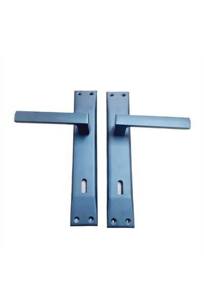 Nobel Max Avanti Mirrored Matte Black Room Door Handle – Modern and Stylish Design / 2 Sets