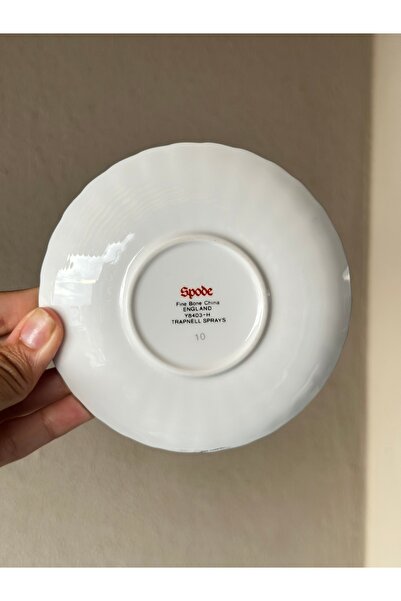 SPODE British Trapnell Sprays Fruit Pattern Antique Porcelain Gold Gilt Turkish Coffee Cup