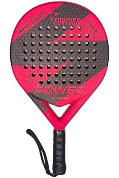 FORTUSS Padel Tennis Racket - Full Carbon Fiber - 3D Hexagon Surface with Light EVA Memory Flex Foam