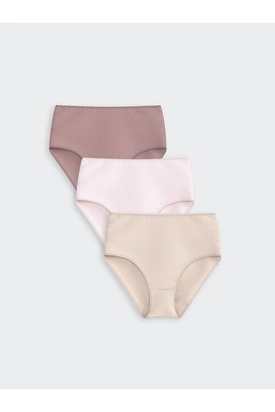 LC Waikiki Lcw Dream High Waist Plain Classic Panties 3 Pack (W5)