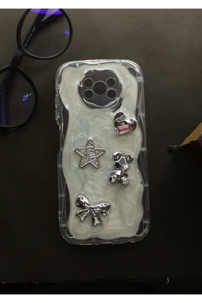 tcover Poco X3 Kılıf Epoksi Dekorlu Kabartmalı Kapak