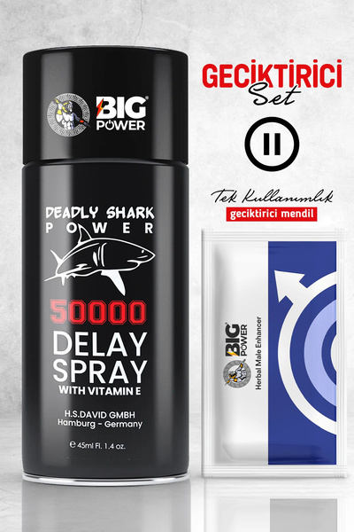 BİG POWER "Geçiktirme İçin Pratik Çözüm: Sprey ve Mendil İkili"