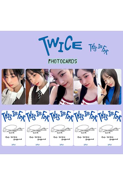 Kpop Dünyasi Σετ φωτογραφικών καρτών TWICE Dahyun '' This is For ''