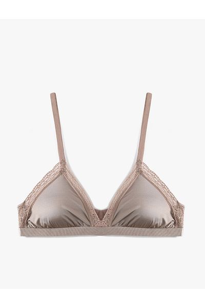 Koton Lace Detailed Comfortable Fit Unpadded Underwire Bra