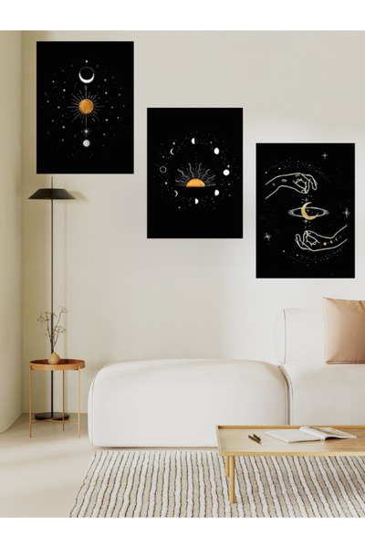 Shuttle Park 3 τεμάχια Ξύλινη αφίσα ειδικής σχεδίασης Διακοσμητικός αφηρημένο...