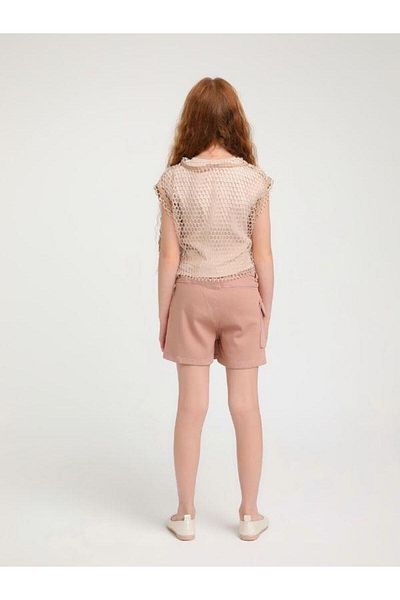 Zekids Girl's Design Mesh Blouse (Inner Blouse Excluded)
