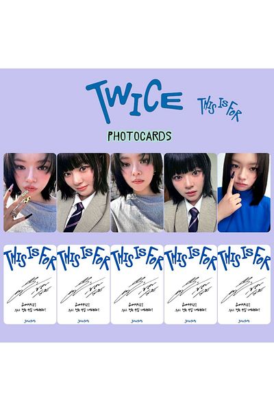 Kpop Dünyasi Σετ φωτογραφικών καρτών TWICE Jeongyeon '' This is For ''
