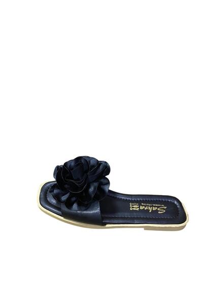 Rose Women's Flat Thin Sole Floral Slippers