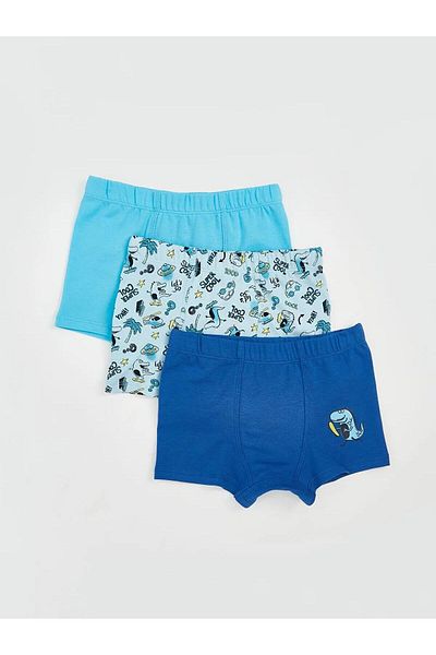 LC Waikiki LCW Kids بوكسر للأولاد من القطن الممشط بخصر مطاطي 3 قطع (W5)