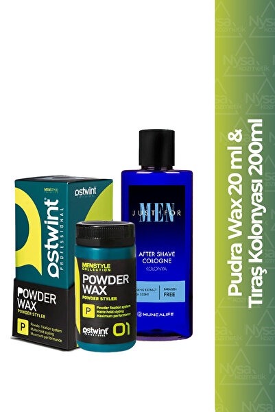 Ostwint Powder Wax No 01 (Yeşil) + Just For Men Kolonya 250 ml