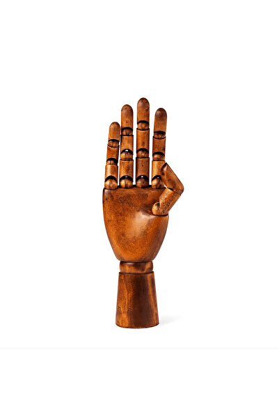 Flying Tiger Copenhagen Kahverengi Ahşap El Modeli 25 cm