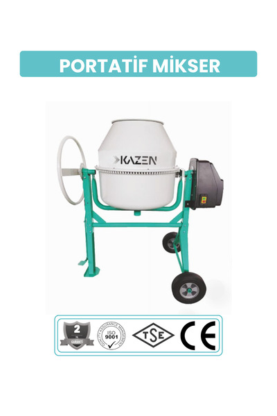 kazen 180 Litre - Orta boy Betoniyer Beton Mikser Beton Harç Yem Tohum Karma ...