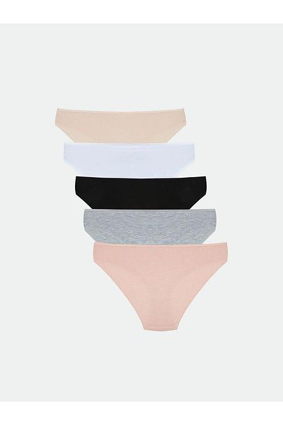 LC Waikiki Pachet de 5 chiloți de bikini cu imprimeu LCW Young (W5)