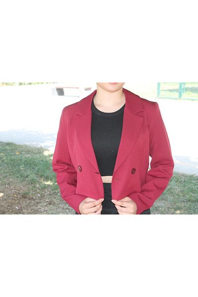 CLB COLLECTION Jachetă blazer Kuruvaze Crop