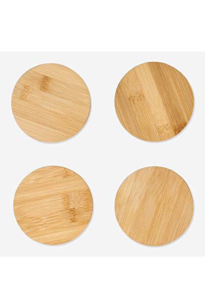 Flying Tiger Copenhagen Yuvarlak Bambu Bardak Altlığı