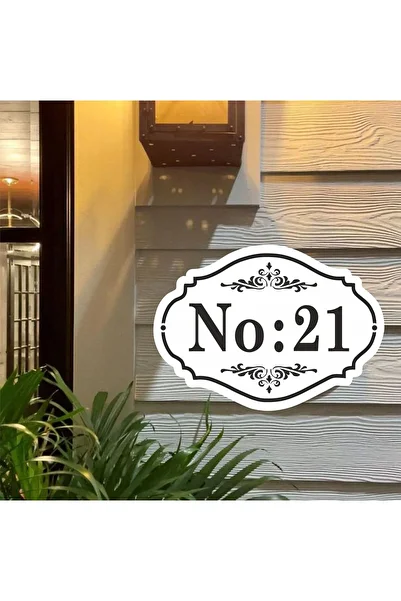 zafrakreklam Site- Apartment- Door - Villa - Wall Number 25X18Cm Outdoor
