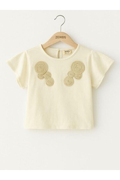 Zekids Κοριτσίστικο μπλουζάκι με έθνικ σχέδιο κεντημένο