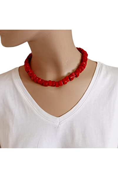 shop Rengarenk Bodrum Cam Boncuklu El Yapımı Kolye – Kutulu