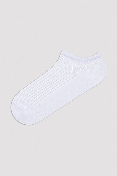 pırıltı sepeti 3 Pairs of Cotton Perforated Breathable Booties Socks