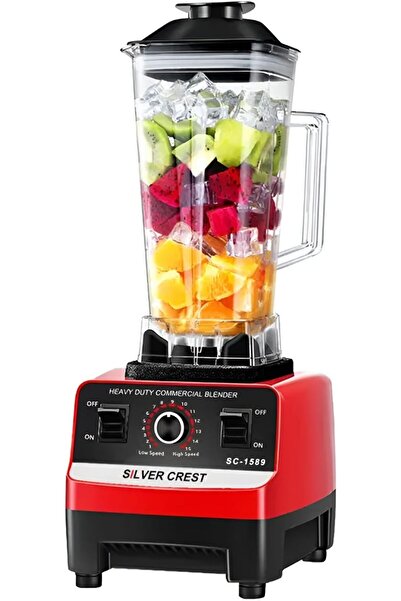 Silver Crest خلاط ومطحنة 2 في 1 عالي التحمل من Silver Crest SC-1589، خلاط متعدد الوظائف بقوة 4500 واط