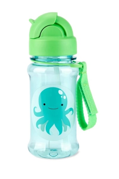 Skip Hop Tritan Water Bottle with Straw Octopus