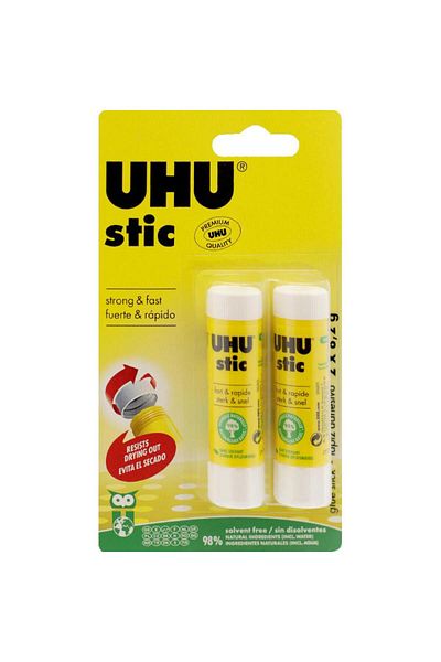 Uhu Glue Stick, .04 kg ( .09 lb ), Clear