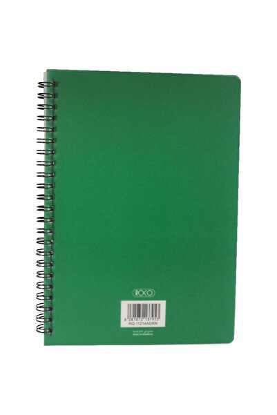 Roco دفتر ملاحظات، A5، 100 ورقة، مسطر مفرد (عربي)، أخضر