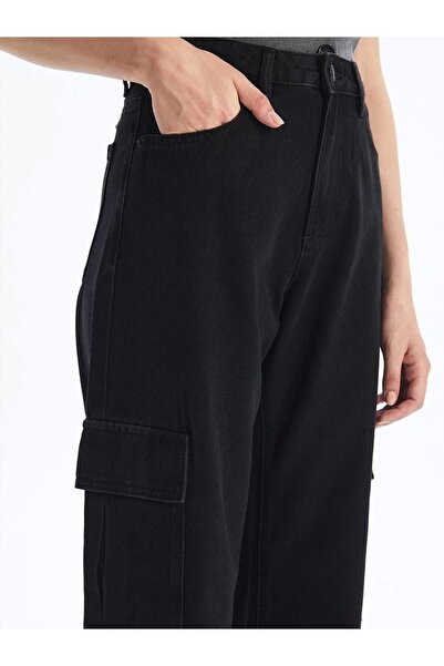 Ruby Pantaloni cargo de buzunar negri