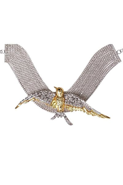 neslyaccessories 15 row waterfall birds detail on stones choher