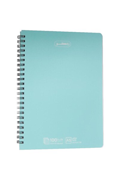 Roco دفتر ملاحظات، A5، 100 ورقة، مسطر مزدوج (إنجليزي)، أزرق مائي