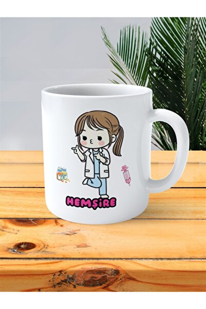 ART HEDİYE Nurse printed mug cup movement nurse