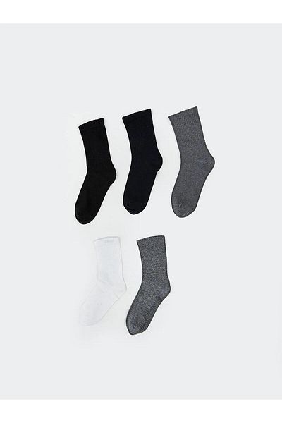 LC Waikiki Șosete LCW ECO Basic pentru băieți, pachet de 5 (W5)