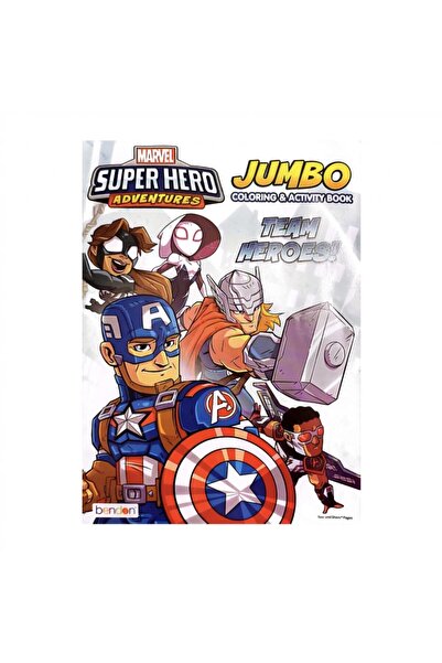 Bendon كتاب تلوين وأنشطة مغامرات أبطال مارفل الخارقين جامبو