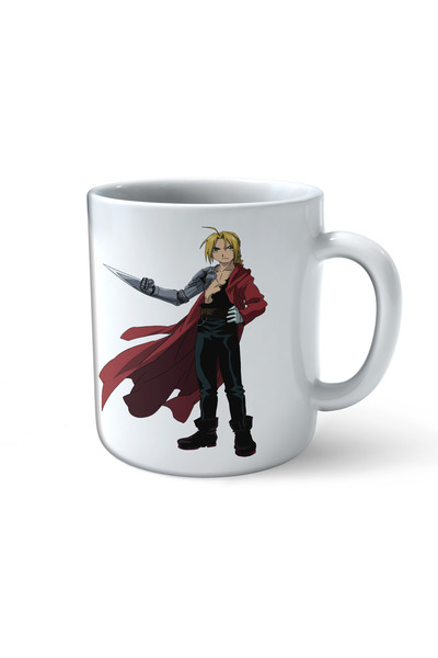 ART HEDİYE كوب بطبعة Fullmetal Alchemist Brotherhood Edward Erlic مع شفرات
