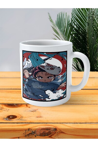 ART HEDİYE Demon Slayer: Kimetsu no Yaiba Printed Mug Cup Model 1