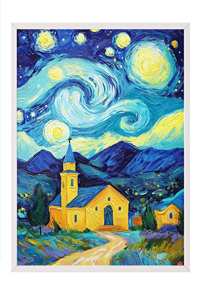Zestia Slika u belom okviru, Van Gogh Zvezdana noć, komentar sela, poster za ...