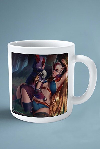 ART HEDİYE League of Legends Oyun Baskılı Kupa Bardak Çift Taraflı Baskı Kişi...