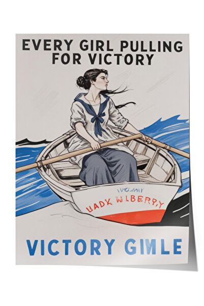 Zestia Αφίσα χωρίς πλαίσιο, Ρετρό Γυναικεία Αφίσα – Κορίτσι της Νίκης, Αφίσα ...