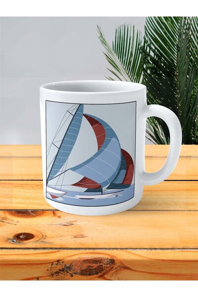sail Printed Mug Personalized pattern 1