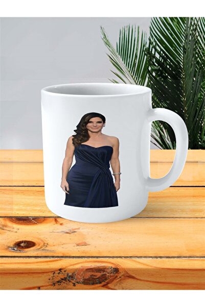 ART HEDİYE Sandra Bullock Baskılı Kupa Bardak Kişiye Özel Model 1