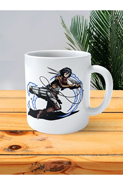 ART HEDİYE Shingeki no Kyojin Attack on Titan printed cup Mikasa Ackerman rocket