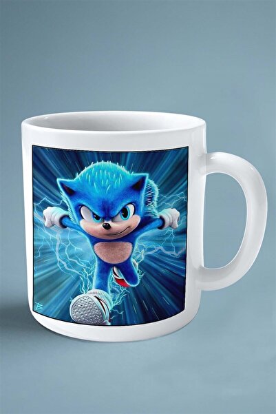 ART HEDİYE sonic oyun Baskılı Kupa Bardak Çift Taraflı Baskı Kişiye Özel model 2