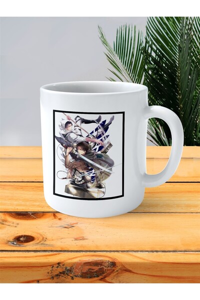 ART HEDİYE كأس Shingeki no Kyojin Attack on Titan المطبوع