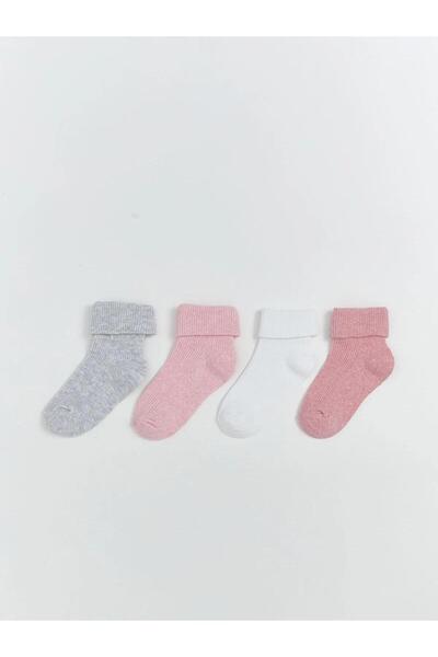 LC Waikiki Lcw Kids Basic Girl's Socks 4-Piece (W5)